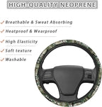 Car Accessories Compatible with US Army Steering Wheel Cover 14-15 Inch, Non-Slip Stretchable Design for Easy Installation, Comfort Grip(TZ-JD-FXPT-7)