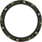 Wild Strawberry Elastic Steering Wheel Cover Non-Slip Breathable Steering Wheel Protector Fit Auto, SUVs, Truck