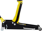 3 Ton Low Profile Aluminum & Steel Racing Floor Jack | Dual Pistons Quick Lift Pump, Sport Utility Vehicle, Lifting Range 3-6/11"-19-11/16", Yellow & Black