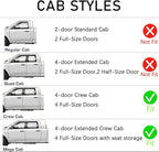 WV94109 Extra Durable Outside-Mount Car Window Visors Rain Guards, Fit 2009-2018 Dodge Ram 1500 Crew Cab, 2010-2026 Ram 2500 & 3500 Crew Cab/Mega Cab, 2019-2024 Ram 1500 Classic Crew Cab, Smoke, 4-Pcs