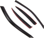 Outside Mount Window Vent Visors Rain Guards Compatible with BMW 525i 528i 1997-2003 | Side Window Wind Deflectors Rain Shields | Smoke Tinted, 4 Pcs Set, DGWV-493