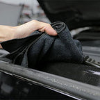 Workhorse Professional Grade Microfiber Towels for Cars - Black 16x16 Inch Microfiber Cleaning Cloths for Home & Pet Drying, Soft & Scratch-Free, Drying & Cleaning, 3 Count (Pack of 2)