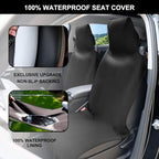 Premium Waterproof Seat Cover Towel Protector Neoprene Universal Fit, Upgraded 100% Washable & Removable Non-Slip Sweat Carseat Towel Covers, Perfect for Gym/Yoga/Workout（Black,1PCS