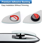 Convex Stick On Blind Spot Mirrors for Toyota RAV4 2013-2025 Corolla Cross 4Runner Tacoma Highlander - Custom Fitted Side Mirror Upgrade for Wider View & Driving Security - (Left & Right)