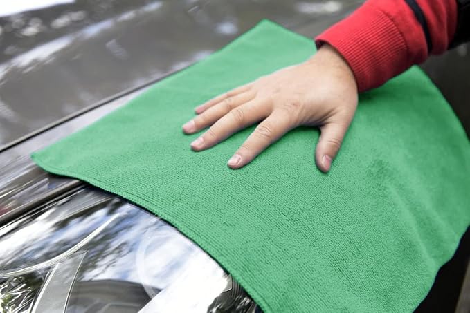 Microfiber Cleaning Cloths (Value Pack of 36) - Size 16 x 16 Inches, Highly Absorbent Cleaning Rags, Lint Free, Reusable and Washable, Microfiber Towels for Cars