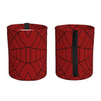 Red Spider Web Car Trash Can Small Portable Car Garbage Bag for Back Front Seat RV's Camping Accessories