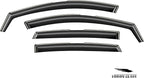 Voron Glass in-Channel Extra Durable Rain Guards for ChevyMalibu 2016-2025, Window Deflectors, Vent Window Visors, 4 Pieces - 220228