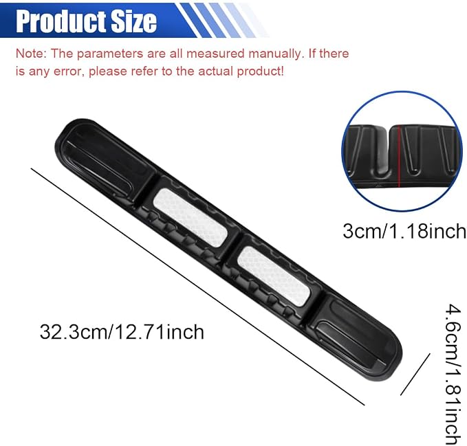 YoRise 2PCS Car Bumper Guard Strip, Anti-Collision Anti-Scratch Car Bumper Protector Trim with Reflective Patch, Foldable Door Edge Guard for Most Cars (White)