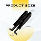 2PCS New Car Seat Gap Stopper with 2 Storage Areas，Car Seat Gap Storage Organizer for Phone Keys Wallet，Universal Car Seat Gap Filler Interior Accessories (Black)