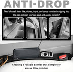 3 in 1 Car Seat Gap Filler 2 Pack,2026 Upgraded Car Side Seat Gap Filler with Organizer Slot & Hook,Universal in Between Cars Seats Catcher Cars Accessories to Avoid Item Drop
