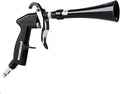 Tornado Dry Cleaning Gun with Brass Adjustable Air Flow Nozzle,Air Blower Gun Quickly Blasts Dirt and Dust from Surface Works with Air Compressor Black