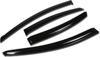 4Pcs Tape-On Window Visor Rain Guard Compatible with 2011-2014 Sonata, Rain Shields Vent Shade Wind Deflector, Acrylic
