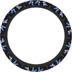 Butterflies Steering Wheel Cover Anti-Slip,Sweat Absorption Universal 15 inch Steering Wheel Covers Cute car Accessories for Men Women