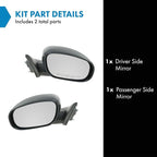 Driver and Passenger Side Mirror Assembly Set Power Heated Foldaway Paint to Match Smooth Compatible with 2005-08 Chrysler 300 2005-08 Dodge Magnum 2006-10 Dodge Charger
