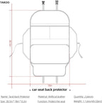 Seat Back Protector,Shields Seat Backs From Kicks and Adds Storage | kick mats back seat protector easy to install and clean, well-crafted, sturdy, durable and stylish.2 Pack