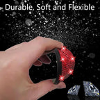 2pcs Bling Car Cup Holder Coaster, 2.75 inch Anti-Slip Shockproof Universal Fashion Car Coasters Insert Bling Crystal Rhinestone Automotive Interior Accessories for Women (2 pcs, Red)