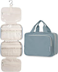 Hanging Toiletry Bag for Women Travel Makeup Bag Organizer Toiletries Bag for Travel Size Essentials Accessories Cosmetics (Greyish Blue (Medium))