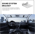 Car Stereo Install Kit Pair Audio Bracket for Double Din Radio Mount Navigation Audio Stand Iron Body Bracket for Secure Headboard Mounting 2 Pcs