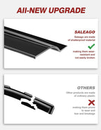 in-Channel Window Rain Guards Fit for 2024 2025 2026 Chevy Trax, Extra Durable Window Deflectors Window Visors Vent Shades Vent Visors Car Accessories
