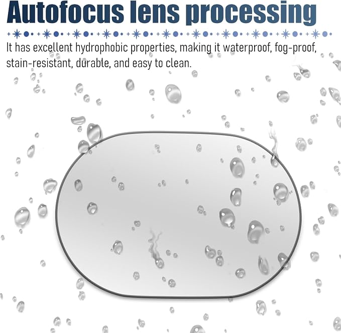 2PCS Car Blind Spot Mirror, Wide Angle Clear HD Glass Convex Side Rear View Mirror to Reduce Blindspot, Auto Exterior Rear View Accessories for Wide Angle, Universal Fit (StyleE)
