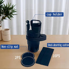 Car Cup Holder Expander，VIVURA 2-in-1 Multifunctional Car Cup Holder, Dual Cup Storage, Compatible with Hydro Flask, Yeti, Nalgene, 32/40 oz Large Bottle Drink Cups