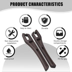 Car Seat Gap Filler, 2PCS Crevice Blocker Stopper Between Vehicle Seat Console, No Drop Automotive Fill Crevice Guard Interior Accessories, Universal for SUV Truck Sedan (Brown)