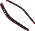 WD2-534i Dark Smoke 2 Pcs Set Window Visor (in-Channel) Deflector Rain Guard Compatible with 1997-2003 Ford F-150 Regular Cab