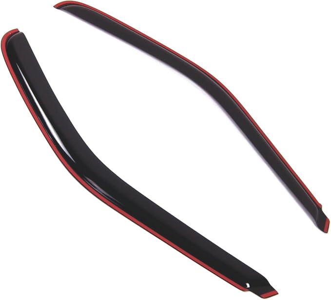 WD2-534i Dark Smoke 2 Pcs Set Window Visor (in-Channel) Deflector Rain Guard Compatible with 1997-2003 Ford F-150 Regular Cab