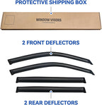 Window Visors Rain Guards Shield for Honda Pilot 2003-2008, Out-Channel Window Vent Wind Deflectors Visors Shades for 03-08 Pilot