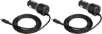 30W Fast Car Charger, 1 USB-C (18W) Cable with PD, 1 USB-A (12W) Port, Apple MFi Certified, for Phones (iPhone 16/15/14/13/12/11/X, Samsung, and More), Black (Pack of 2)