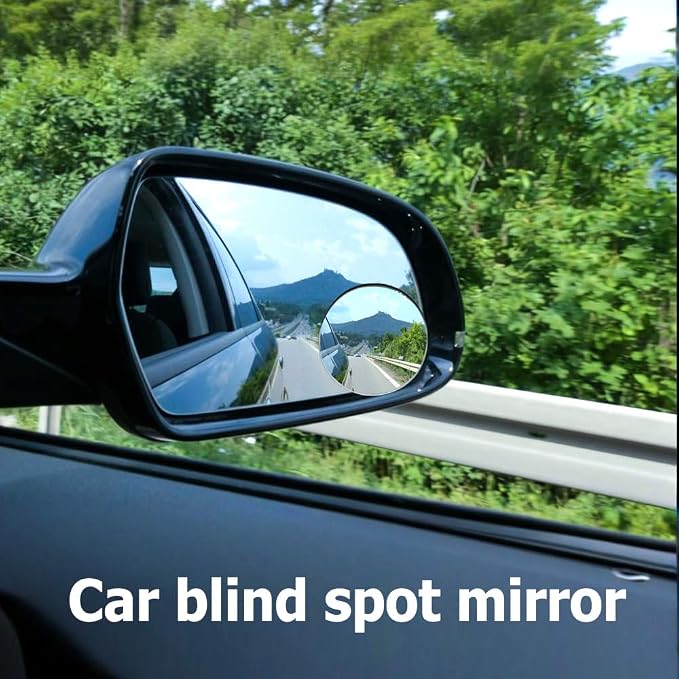 2PCS Blind Spot Mirror, Automotive Exterior Accessories, 360° Adjustable Hd Wide-Angle View For Most Cars, SUVs, Trucks (Round Mirror)