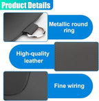 YoRise Car Air Vent Storage Bag, PU Leather Auto Hanging Storage Pouch with Hook, Portable Car Console Organizer, Vehicle Dashboard Organizer Accessories for Key, Cell Phone, Coin, Sunglasses (Gray)