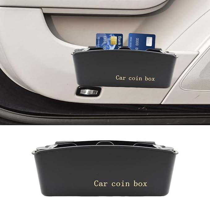 Car Door Organizer, Multifunctional Large Capacity Hanging Car Coin Holder, Universal Mini Auto Interior Storage Box Accessories for Keys, Phones, Sunglasses, Cards (1PC)