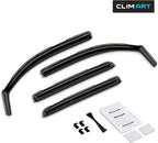 in-Channel Incredibly Durable Rain Guards for Chevrolet (Chevy) Silverado/GMC Sierra 2014-2018 Crew Cab, Truck Accessories, Vent Window Visors, Original Window Deflectors, 4pcs - 614224