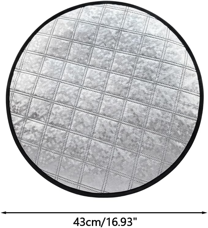 Car Steering Wheel Cover, 3-Layer Steering Wheel Sun Shield, Easy Install, Heat Resistant Sun Cover for Most Cars (16.9inch