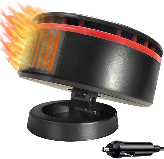 12V Portable Car Heater That Plugs into Cigarette Lighter, 150W Windshield Defogger Defroster, Car Heaters for Vehicle