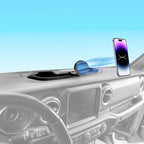 Magnetic Phone Mount Holder for 2021-2023 Jeep Wrangler JL 4XE Magnet Dash Cell Phone Cradles Adjustable Phone Stand Accessories for 2021-2023 Wrangler 4XE(Not for 4X4/Gladiator)