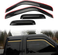 in Channel Window Visor Deflectors, Compatible with 1999-2011 Ford Ranger, Acrylic Smoke Tinted Slim Style Window Rain Guards, Sun Wind Side Vent Visor Set, 4 Pieces
