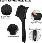 Wheel Brush, Wheel & Rim Cleaner Brush, Tire Brush, Wheel Cleaning Brush, Bendable & Durable Car Wheel Brush Set, Car Detailing Brushes, Wheel Brushes for Cleaning Wheels