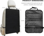 2 PCS Kick Mats Backseat Protector, Large Protective Kick Mat Waterproof Car Back Seat Cover, Universal Back Seat Protector for Vehicles Protect from Dirt Mud Scratches