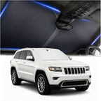 Car Windshield Sun Shade,Foldable Sun Shade for Car Windshield with Storage Bag Compatible with Jeep Grand Cherokee 2011-2026,Oxford Cloth Cars Suns Shades Keep Interior Cool