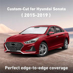 Windshield Sunshade Compatible for Hyundai Sonata 2015-2017 2018 2019, Sun Visor for Front Windshield & Window Sun Shade Cover, UV Heat Blocker & Protector, Car Accessories