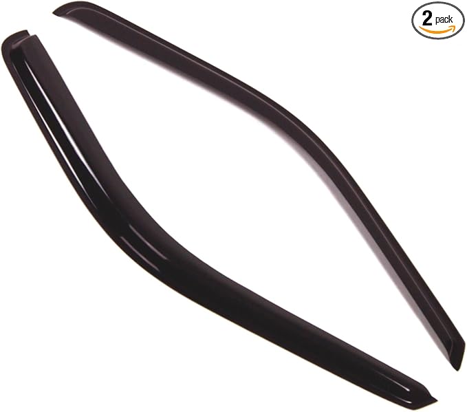 Outside Mount Window Vent Visors Rain Guards Compatible with Ford F-450 Regular Cab 1999-2016 | Side Window Wind Deflectors Rain Shields | Smoke Tinted, 2 Pcs Set, DGWV-170-3