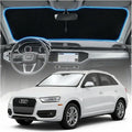 for Audi Q3 Sun Shade Windshield Cover - Custom Fit Q3 Accessories 2013-2018 Sunshade Foldable UV Protection & Heat Shield Sun Visor Accessories