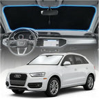 for Audi Q3 Sun Shade Windshield Cover - Custom Fit Q3 Accessories 2013-2018 Sunshade Foldable UV Protection & Heat Shield Sun Visor Accessories