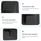 Car Sun Visor Organizer, PU Leather Vehicle Visor Document Storage Pocket for Sunglass Card Pen, Multifunctional Automotive Interior Holder Accessories, Universal Fit (Black)