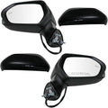 Driver and Passenger Side Mirror Set Power Heated Blind Spot Indicator Paint to Match Textured Housing Compatible with 2018-2024 Toyota Camry TO1320368 TO1321368