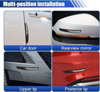 Craedli 6PCS Universal Car Door Edge Guards, Anti-Scratch Auto Bumper Body Protector Trim Guard Car Door Anti-Collision Strips, Self-Adhesive Auto Side Rearview Mirror Protector Sticker(Grid)