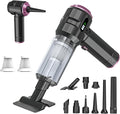 Handheld Vacuum Cleaner Cordless, 23000Pa Powerful Car Mini Vacuum Cleaner, Rechargeable Portable Lightweight dust Catcher for Home Car Carpet Stairs Pet Hair Deep Cleaning（Black-Purple）