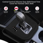 Central Control Silicone Gear Shift Panel Trim Cover for Forester 2025 (Base Premium Sport Wilderness Limited Touring) Gear Shift Control Anti-Scratch Panel Protective Cover